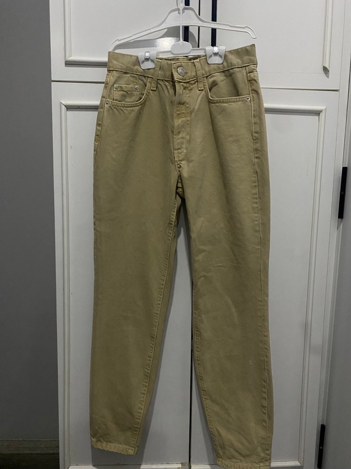 Bej Düz Kesim Denim Pantolon — görsel 2/8