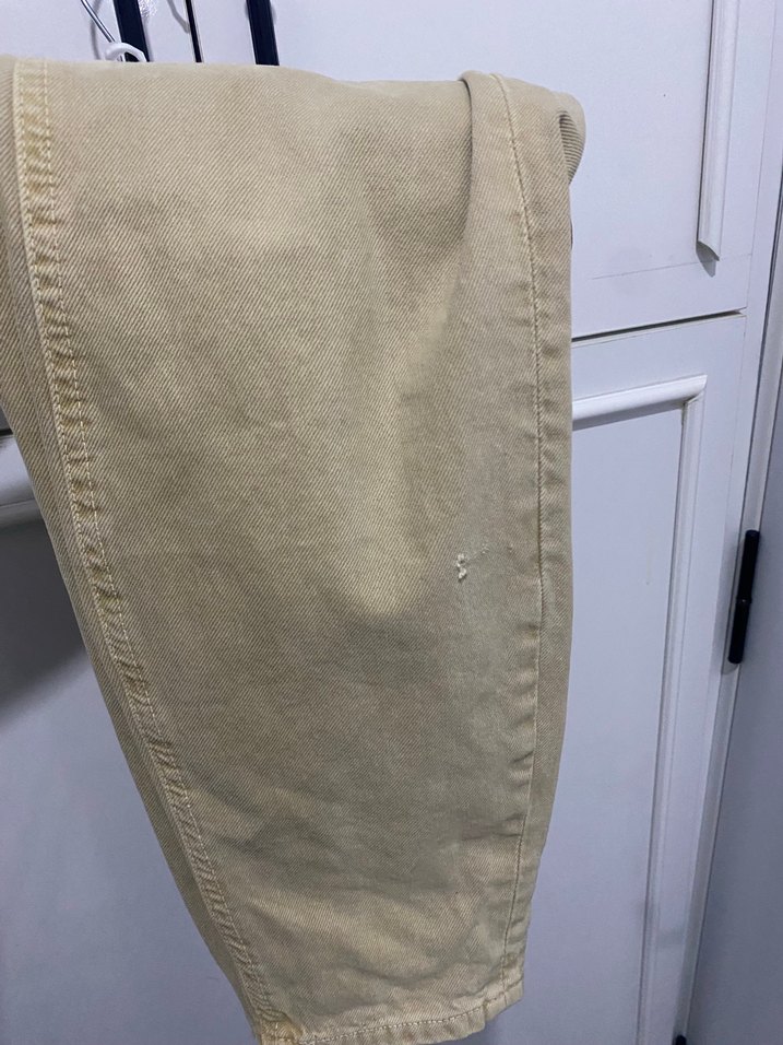 Bej Düz Kesim Denim Pantolon — görsel 6/8