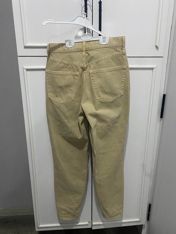 Bej Düz Kesim Denim Pantolon — görsel 5/8