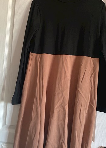 Süet Kuşaklı Midi Hamile Elbise - Görsel 7