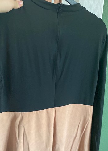 Süet Kuşaklı Midi Hamile Elbise - Görsel 8