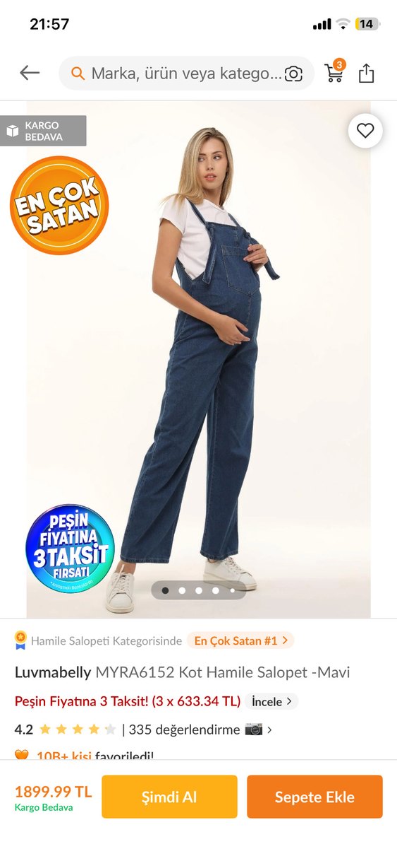 Hamile salopet - Görsel 2