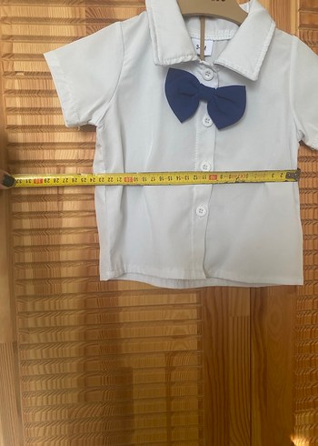 Mavi Papyonlu Bebek Erkek Kısa Kollu Takım - Görsel 8