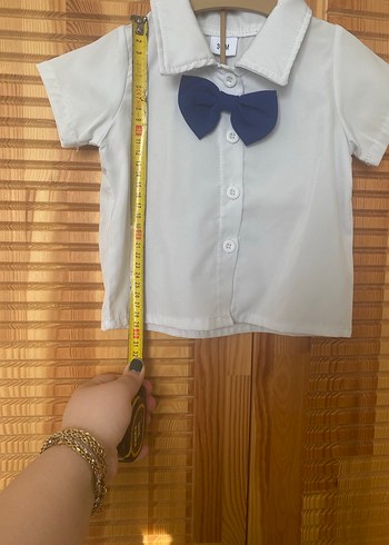 Mavi Papyonlu Bebek Erkek Kısa Kollu Takım - Görsel 7