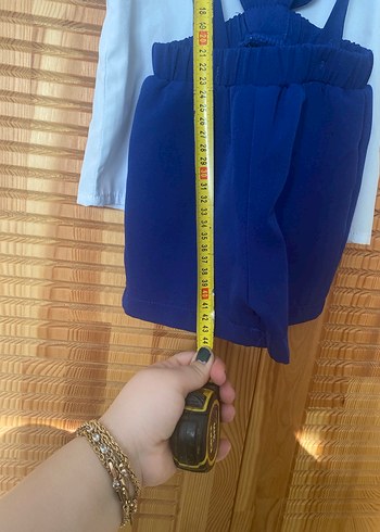 Mavi Papyonlu Bebek Erkek Kısa Kollu Takım - Görsel 9