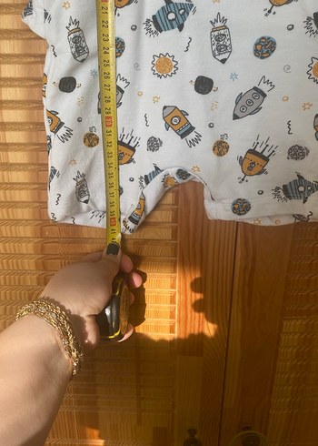 Erkek Çocuk Desenli Askılı Tulum - Görsel 2