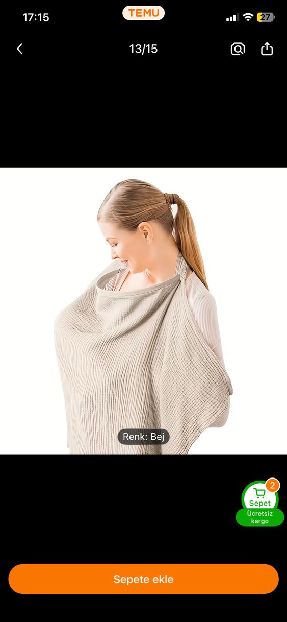 Emzirme örtüsü - Görsel 3