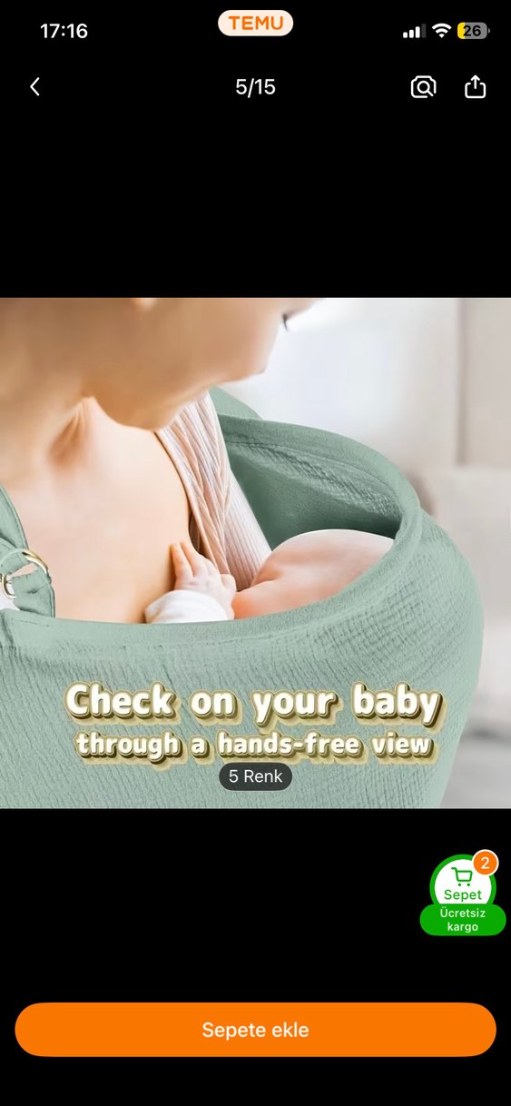 Emzirme örtüsü - Görsel 4