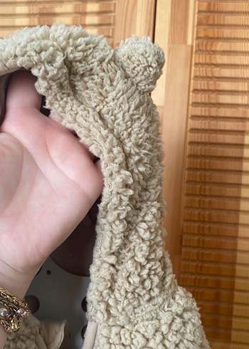 Kürklü kahve bebek tulumu - Görsel 4