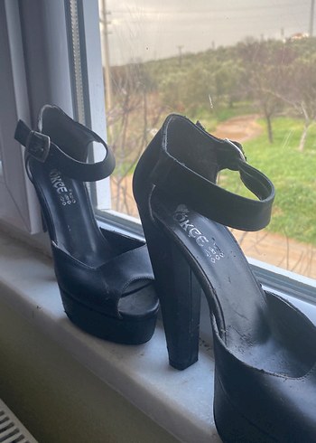 Kadın Siyah Platform Topuklu Goth Ayakkabı - Görsel 2