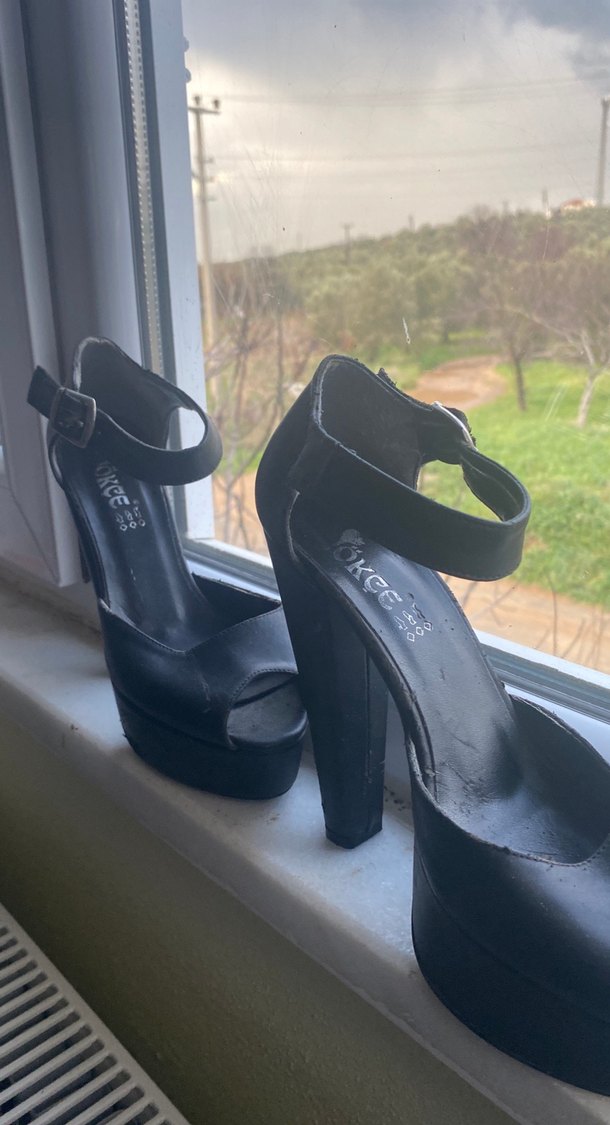 Kadın Siyah Platform Topuklu Goth Ayakkabı - Görsel 2