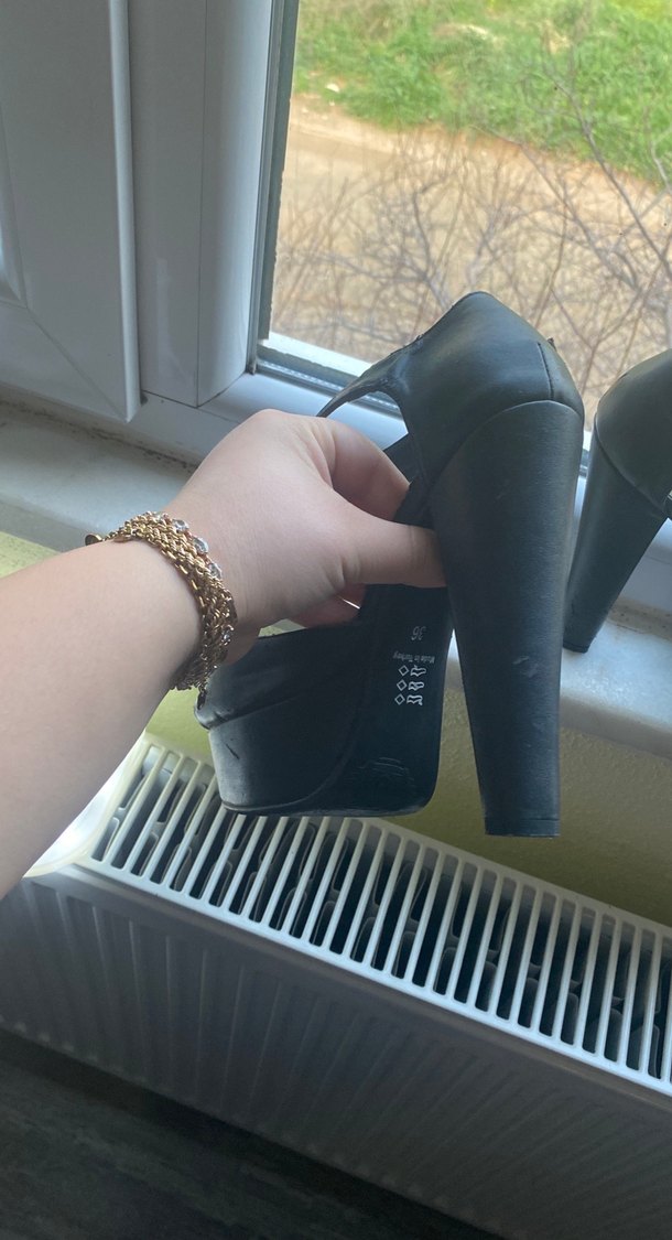 Kadın Siyah Platform Topuklu Goth Ayakkabı - Görsel 4