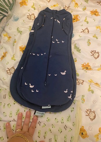 Lacivert Desenli Bebek Uyku Tulumu - Görsel 11