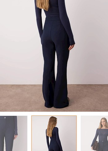 Lacivert Kumaş Pantolon - Görsel 2