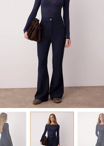 Lacivert Kumaş Pantolon - Görsel 3