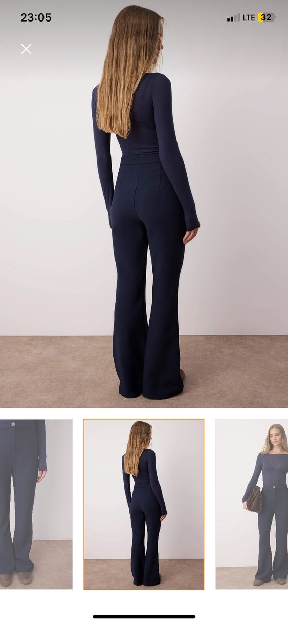 Lacivert Kumaş Pantolon - Görsel 2