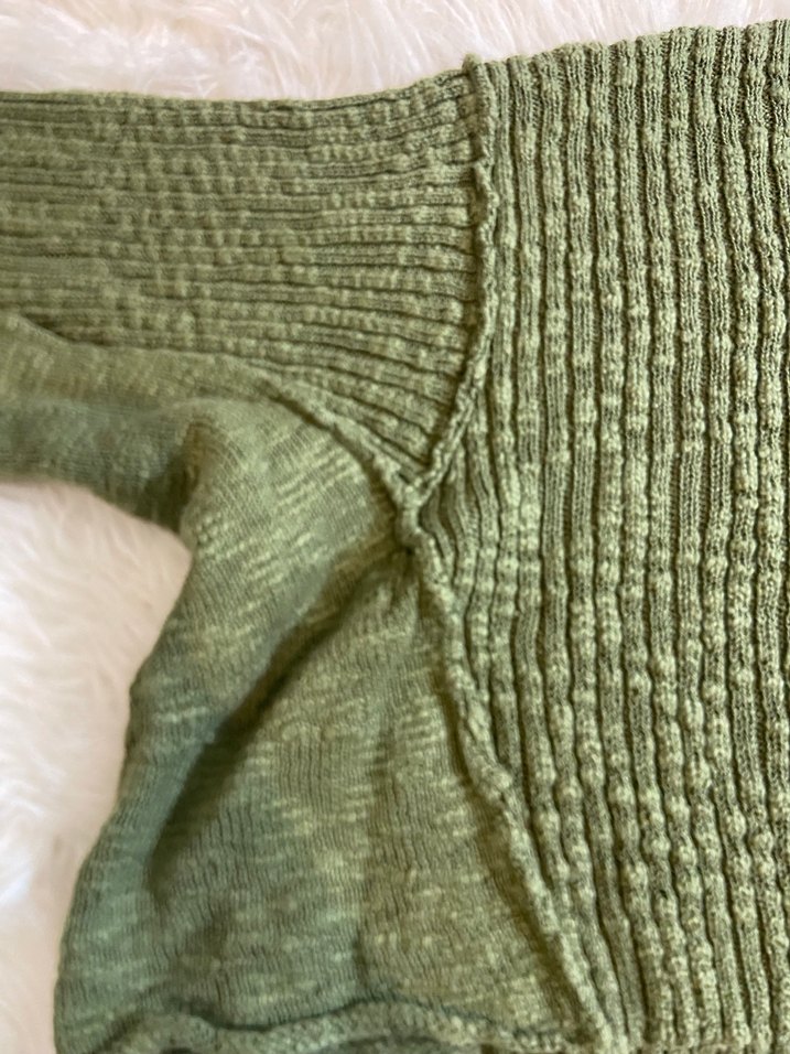 OXXO Örgü Yeşil Bohem Kazak - Görsel 4