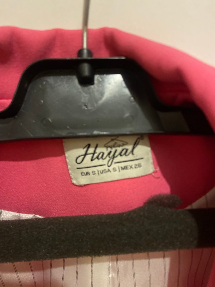 Pembe Vatkalı Blazer Ceket - Görsel 3