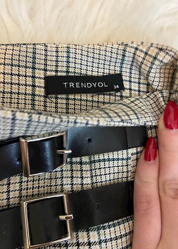 Pileli Mini Etek - Görsel 5