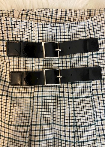 Pileli Mini Etek - Görsel 3