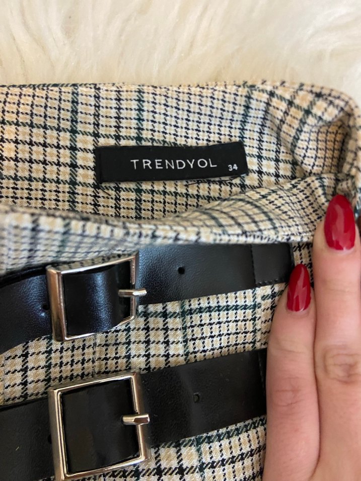 Pileli Mini Etek - Görsel 5