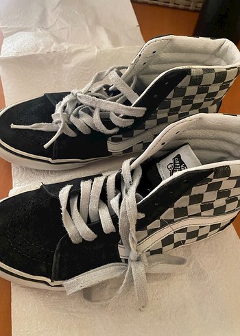 Vans Siyah Kareli Kadın Spor Ayakkabı - Görsel 3