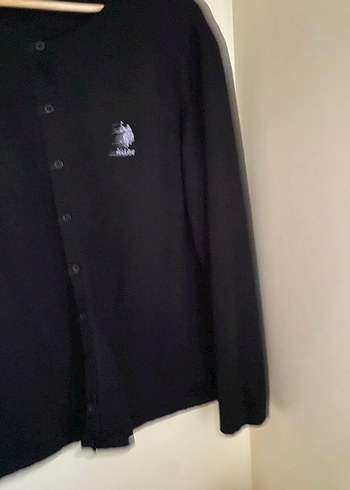 U.S Polo %100 Pamuk Siyah Uzun Kollu Hırka LX - Görsel 2