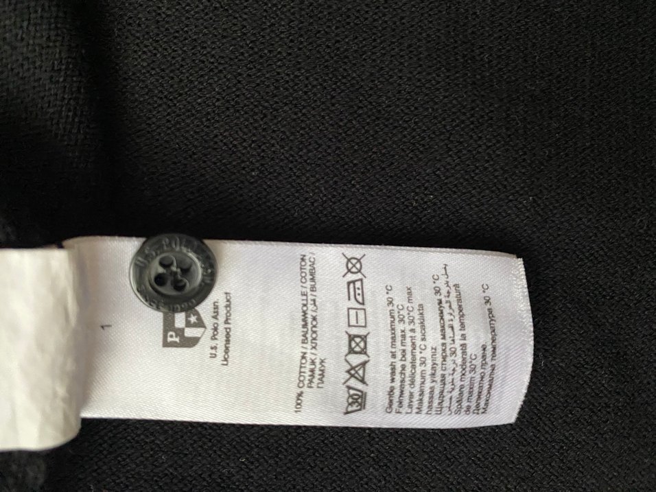 U.S Polo %100 Pamuk Siyah Uzun Kollu Hırka LX - Görsel 4