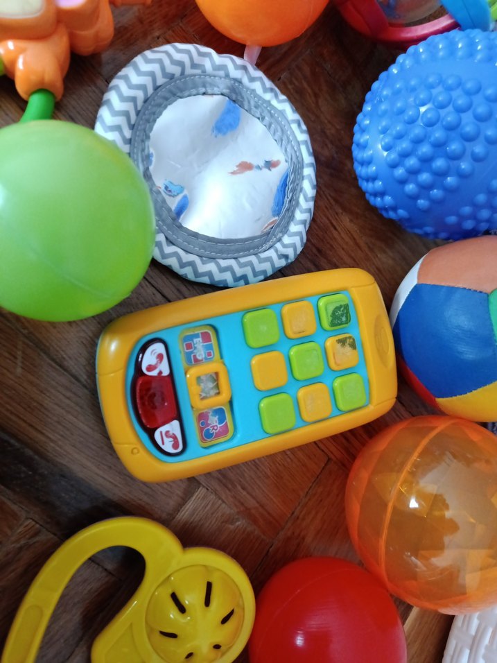 Renkli Diş Kaşıyıcı ve Çıngırak Seti - Görsel 3