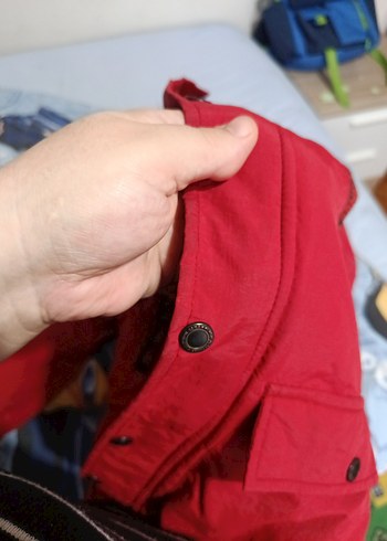 Koyu Kırmızı Erkek Çocuk Fermuarlı Mont - Görsel 12