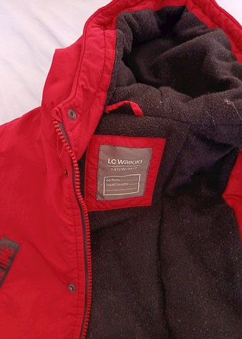 Koyu Kırmızı Erkek Çocuk Fermuarlı Mont - Görsel 4