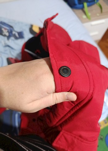 Koyu Kırmızı Erkek Çocuk Fermuarlı Mont - Görsel 11