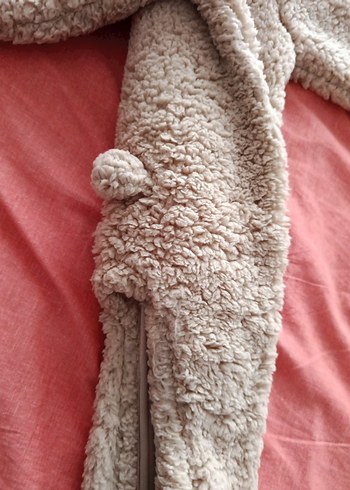 Kürklü Kapüşonlu Bebek Tulum - Görsel 2