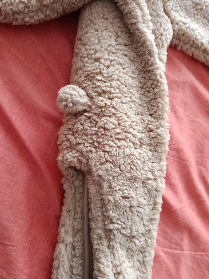 Kürklü Kapüşonlu Bebek Tulum - Görsel 2