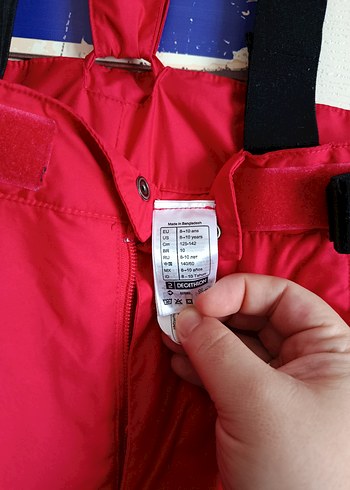 Erkek Kırmızı Kayak Pantolonu, 8 10 yaş - Görsel 2