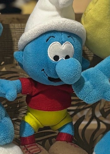 Diğer Renkli Smurf Pelus Oyuncak Seti Kucuk Boy