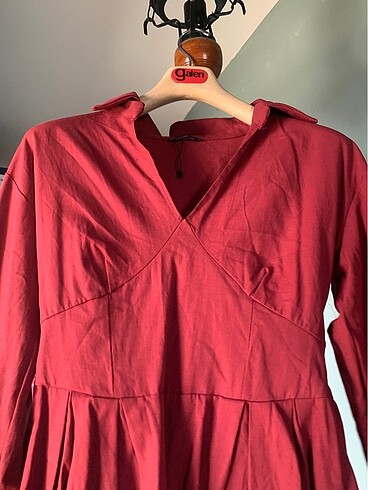 40 Beden bordo Renk Elbise