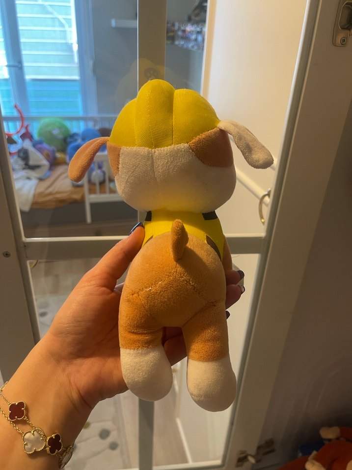 Sarı Yumuşak Peluş Oyuncak Köpek - Görsel 2