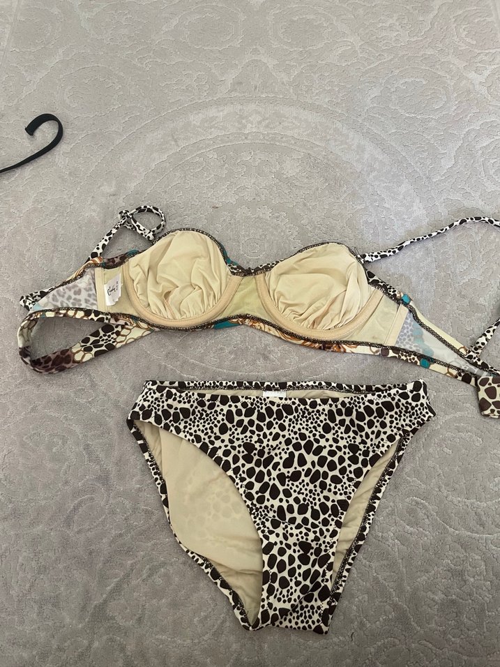 Yılan Desenli Mini Bikini - Görsel 2