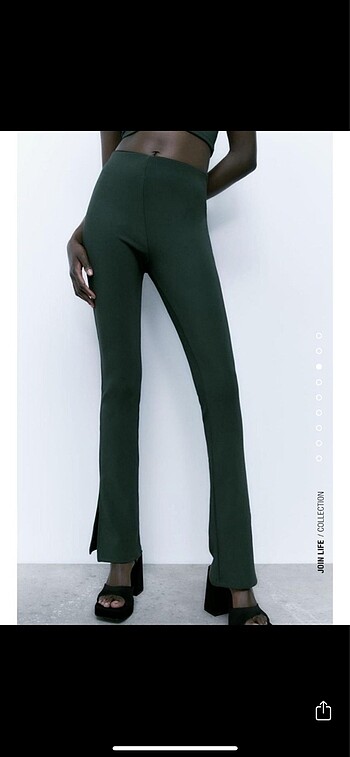 Zara Yırtmaçlı Tayt Pantolon
