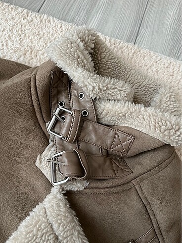 xs Beden kahverengi Renk zara biker ceket