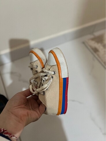 25 Beden ten rengi Renk Converse çocuk ayakkabı