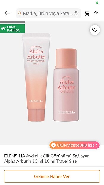 Beden Renk Elensilia Arbutin Serum ve Güneş Kremi