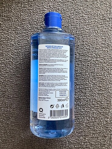 Beden Watsons Çift Fazlı Micellar Makyaj Temizleyici