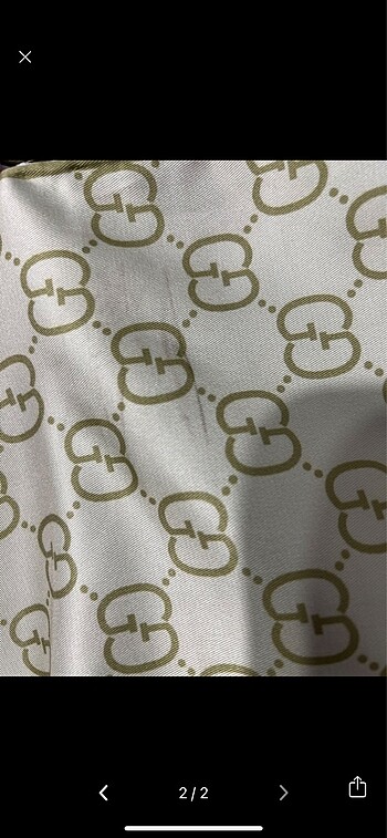 Gucci GUCCİ DESEN TWİLL İPEK EŞARP-LİME