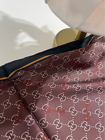 Beden kahverengi Renk GUCCİ DESEN TWİLL EŞARP-KAHVE