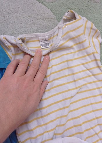 Renkli Kısa Kollu Bebek Body, Pamuklu, Sokak Stili - Görsel 4