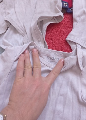 Renkli Kısa Kollu Bebek Body, Pamuklu, Sokak Stili - Görsel 6