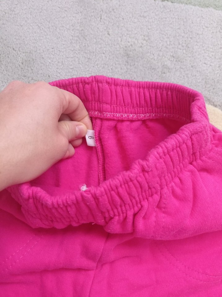 Pembe Nakışlı Payetli Kız Eşofman Altı - Görsel 2