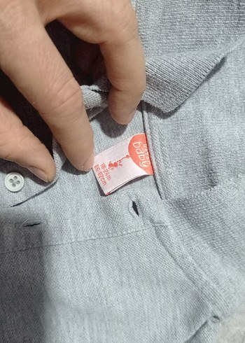 Erkek Çocuk Gri Bağlamalı Tişört - Görsel 7